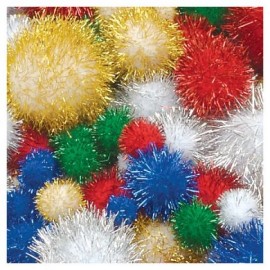 Csillámos pom-ponok